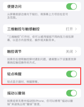 集宁苹果授权维修站分享iPhone轻点无法唤醒怎么办 