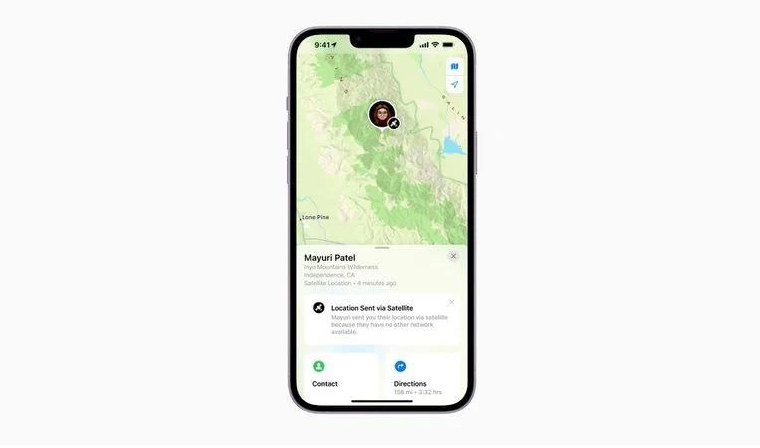 集宁苹果14维修分享iPhone14系列中 FindMy功能通过卫星分享位置方法教程 